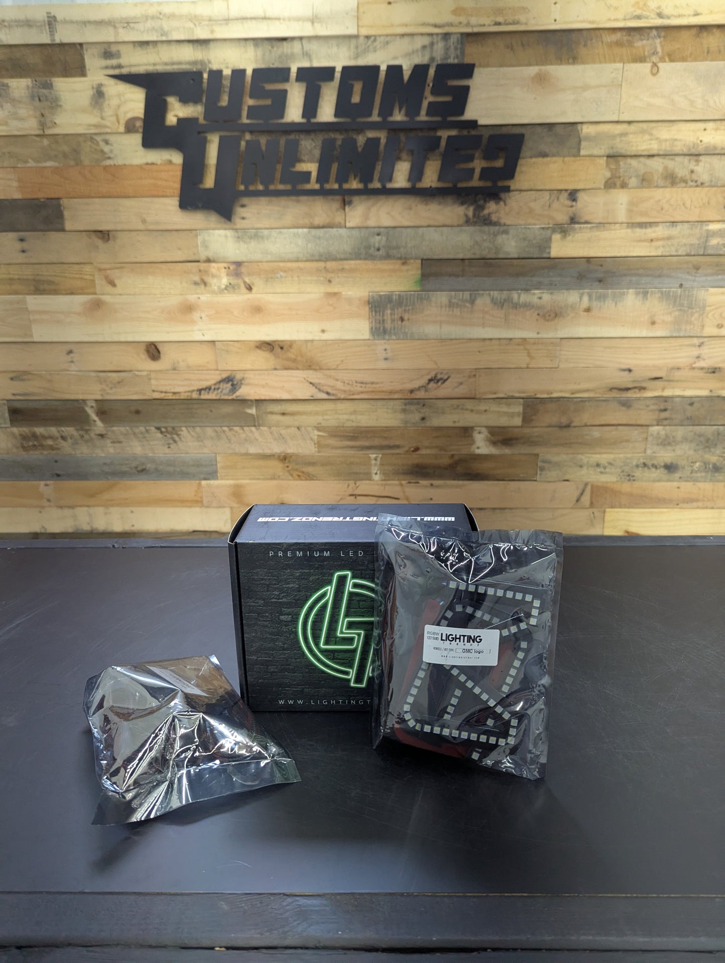 Lighting Trendz GMC Illuminated RGB Logo - Open Box, Sealed Emblem