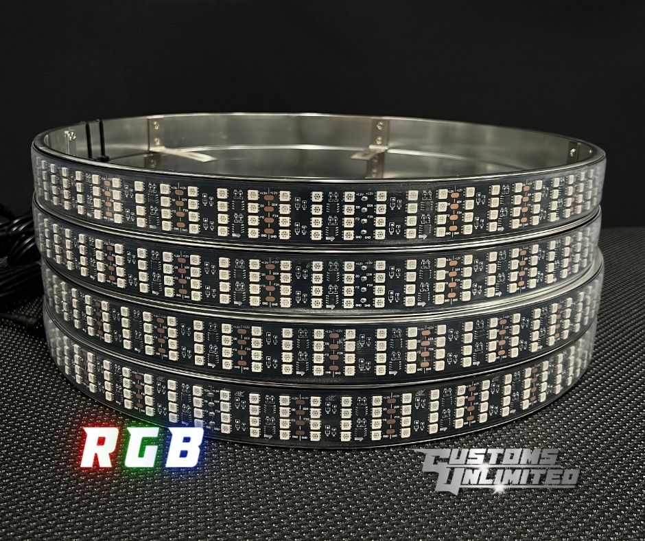 Dream Chasing Color Changing Quad Row Wheel Lights