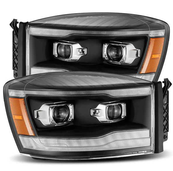 06-08 Dodge Ram PRO-Series Halogen Projector Headlights Black - Open Box