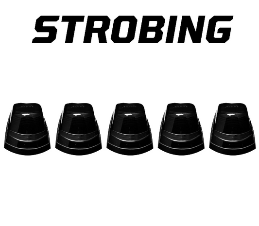 Ford Super Duty 17-22 (5-Piece Set) Cab Light kit Strobe LED Smoked Lens White & Amber (OEM REPLACEMENT) - Open Box