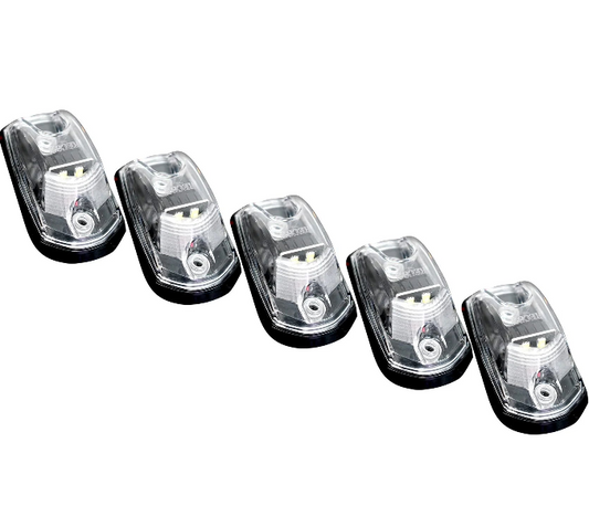 Ford Super Duty 17-24 (5-Piece Set) LED Cab Roof Light Kit with Clear Lens & Amber LEDs (FRESH INSTALL) - Open Box