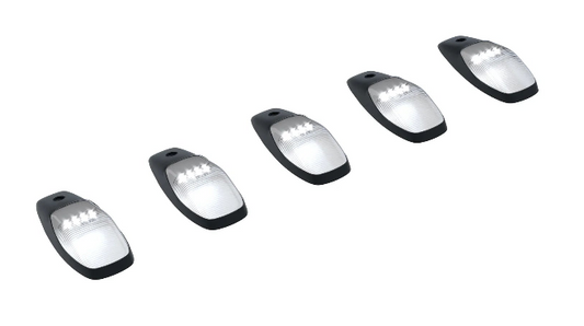 Dodge RAM HD 2500/3500 19-24 5-Piece Cab Roof Light Set LED Smoked Lens in White (FRESH INSTALL) - Open Box, Damaged