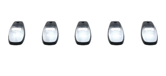 Dodge RAM HD 2500/3500 19-24 5-Piece Cab Roof Light Set LED Clear Lens in White (FRESH INSTALL) - Open Box