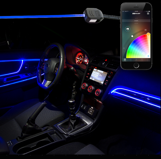 LED FIBER OPTIC KITS FOR CARS / XKCHROME SMARTPHONE APP - Open Box