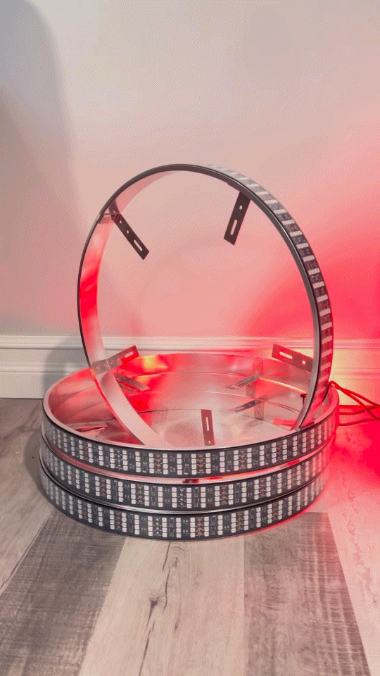 Dream Chasing Color Changing Quad Row Wheel Lights