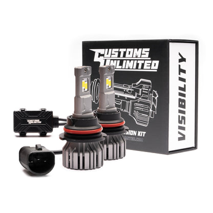 1992-1996 FORD BRONCO CREE LED HEADLIGHT DUAL FUNCTION 9007 BULBS (HIGH AND LOW BEAM)