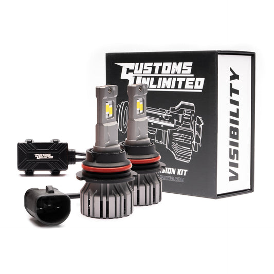 1992-1996 FORD BRONCO CREE LED HEADLIGHT DUAL FUNCTION 9007 BULBS (HIGH AND LOW BEAM)