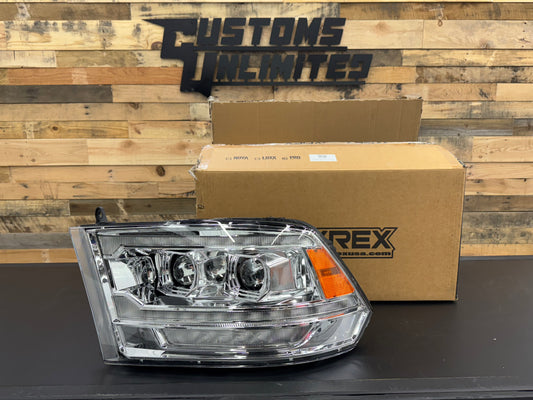 09-18 Ram Truck (MK II 5th Gen 2500 Style) PRO-Series Halogen Projector Headlights Chrome - Open Box