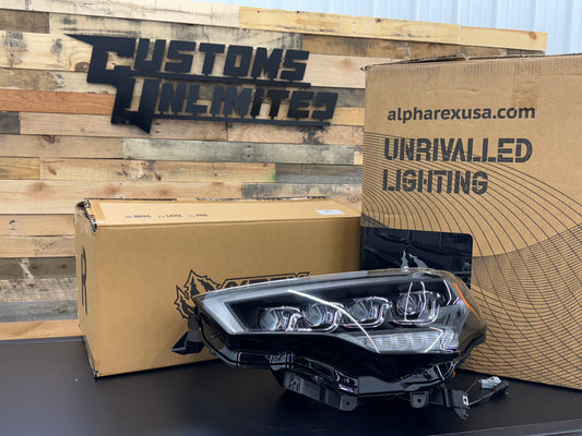 14-23 Toyota 4Runner MK II NOVA-Series LED Projector Headlights Black - Open Box