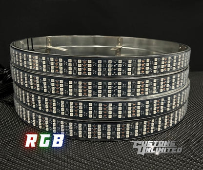 Dream Chasing Color Changing  Quad Row Wheel Lights
