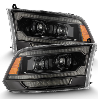 09-18 Ram Truck (MK II 5th Gen 2500 Style) PRO-Series Halogen Projector Headlights Alpha-Black - Open Box