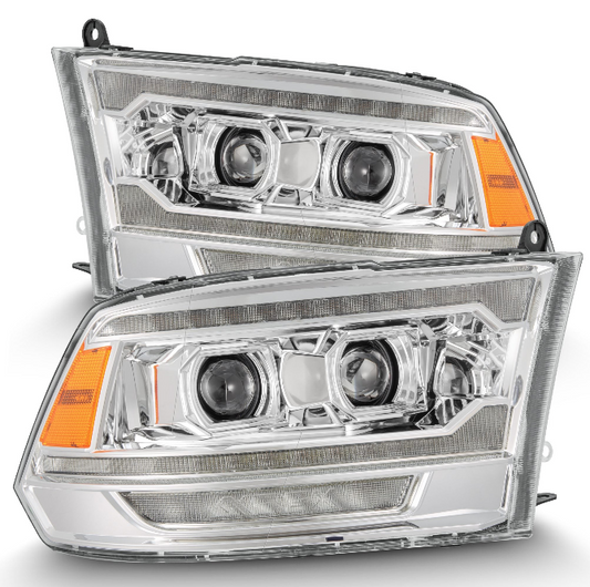 09-18 Ram Truck (MK II 5th Gen 2500 Style) PRO-Series Halogen Projector Headlights Chrome - Open Box