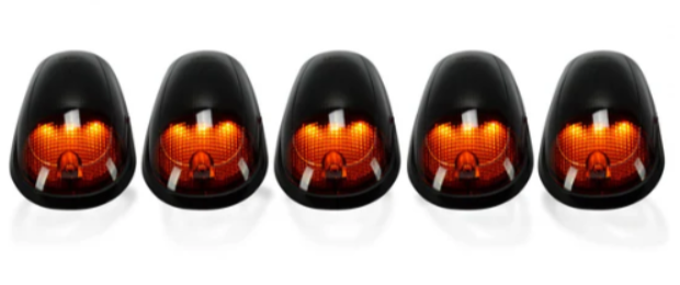 Dodge RAM Heavy-Duty 2500/3500 03-18 Cab Light Set Strobe LED Smoked Lens in White & Amber - Open Box