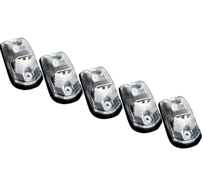 Ford Super Duty 17-24 (5-Piece Set) LED Cab Roof Light Kit with Clear Lens & White LEDs (FRESH INSTALL ONLY) - Open Box