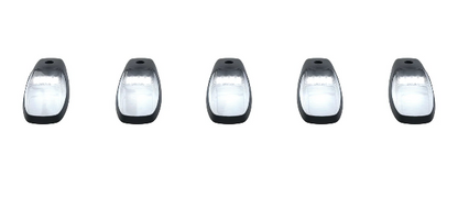 Dodge RAM HD 2500/3500 19-24 5-Piece Cab Roof Light Set LED Clear Lens in White (FRESH INSTALL) - Open Box